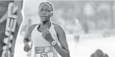  ?? VERÓNICA SALINAS ?? Ruth Kimutai, ganadora de la 5K. /