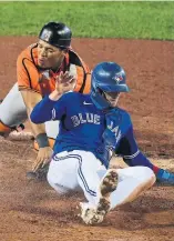  ?? TIMOTHY T LUDWIG GETTY IMAGES FILE PHOTO ?? Blue Jays (Cavan Biggio): Hello, Buffalo.