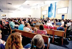  ?? COURTESY PHOTO ?? Farmington Church of Christ moved into its new worship auditorium on June 5. The new building will seat 400 people. The church hosted Friends and Family Day on June 5 and had a full house.