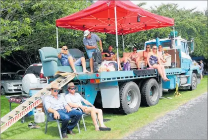  ?? Photo / Colin Thorsen ?? Keep on trucking: Te Kawa Young Farmers again turned out in force for the Boxing Day Races at Pirongia.