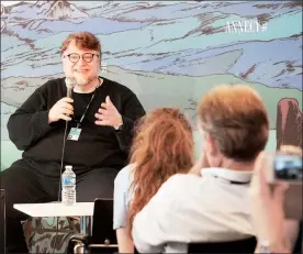  ??  ?? El cineasta mexicano Guillermo del Toro dio una clase magistral a alumnos y nuevos talentos de la animación en el recién inaugurado Mifa Campus, en Annecy, Francia ■ Foto Notimex