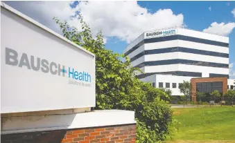  ?? LONGVIEW COMMUNICAT­IONS & PUBLIC AFFAIRS ?? Bausch Health, formerly Valeant, is boosting revenue, narrowing losses and paying off piles of debt despite its shares slumping about 40 per cent from the start of 2020.