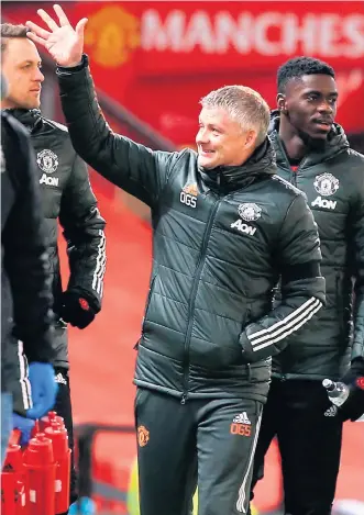  ??  ?? Plenty of support:
Ole Gunnar Solskjaer is well liked by the Manchester United dressing room