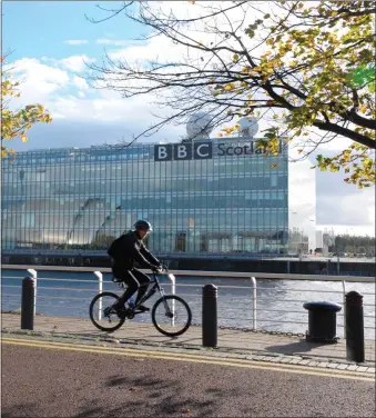  ??  ?? The BBC Scotland building at Pacific Quay, Glasgow, will be home to the planned new all Scottish digital television channel.