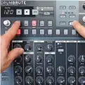  ??  ?? In the excitement of laying down beats, it’s easy to forget that the DrumBrute requires you to explicitly save Patterns and Songs before switching modes. To avoid losing their contents, press the Save button plus the required Pattern/Song number button.