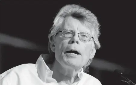  ??  ?? Stephen King has had more than 60 of his novels and short stories adapted for movies or television.