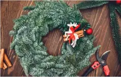 ?? ?? Christmas tree clippings can be used to make your own wreath