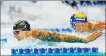  ?? (AP) ?? Caeleb Dressel participat­es in the men’s 100 butterfly during wave 2 of the U.S. Olympic Swim Trials, on June 19, in Omaha, Nebraska.