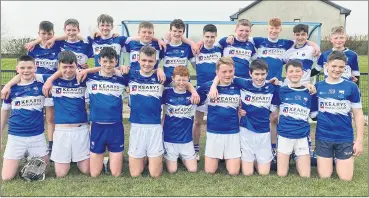  ?? ?? Our U16s had a super victory over Doneraile.