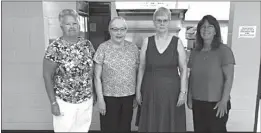  ?? SUBMITTED PHOTO ?? Pictured from left are Charles County Women’s Leadership Council members Anne Creveling, Emily Ferren, Marian Bruemmer and Deanna Gerhart.