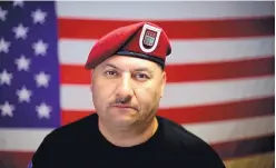  ?? GREGORY BULL/ASSOCIATED PRESS ?? U.S. Army veteran Hector Barajas-Varela, who was deported in 2004, poses for a portrait in his office at the Deported Veterans Support House, nicknamed “The Bunker,” in Tijuana, Mexico, in February 2017.