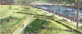  ?? PROVIDED BY STERLING BAY ?? Artist renderings of the proposed Lincoln Yards developmen­t.