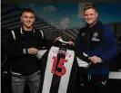  ?? ?? Eddie Howe with Kieran Trippier. Photograph: Serena Taylor/Newcastle United/ Getty Images