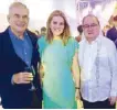  ??  ?? Jaime Augusto Zobel de Ayala and wife Lizzie with MVP Group head Manny Pangilinan.