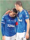  ?? ?? CRY TIME Katic consoles James Tavernier after loss