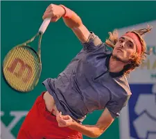  ??  ?? Stefanos Tsitsipas, 20 anni, greco, numero 16 del ranking Atp