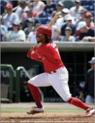  ?? JOHN RAOUX — THE ASSOCIATED PRESS FILE ?? Freddy Galvis led National League shortstops in fielding percentage, and he showed real power at the plate last season with 20 home runs. Now it’s about him getting some semblance of hitting consistenc­y to boost his average from 2016’s paltry .241.