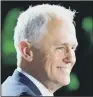  ??  ?? MALCOLM TURNBULL: Prorepubli­can part of welcoming party for royal visitor.