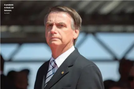  ?? ALAMY ?? El presidente de Brasil, Jair Bolsonaro.