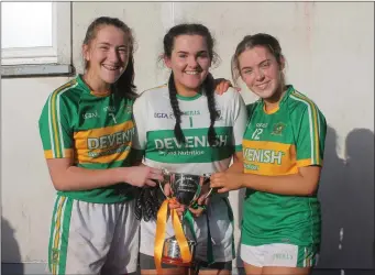  ??  ?? Tourlestra­ne players celebrate after winning the Connacht championsh­ip. INSET: Nikki Brennan and her daughter.