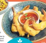  ?? ?? Gola Sizzlers’ special IPL menu features nibbles such as Golden Prawns