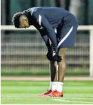  ?? ?? Pain game: Paul Pogba suffered his latest injury setback while training with France