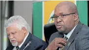  ?? Picture:SAMUEL SHIVAMBU/BACKPAGE PIX ?? UNDER ATTACK: Cricket SA president Chris Nenzani, right, and his deputy, Beresford Williams. The SA Cricketers’ Associatio­n has called for the men to vacate their offices, along with the rest of the board