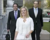  ?? ASSOCIATED PRESS FILE PHOTO — MEL EVANS ?? Gov. Chris Christie’s former Deputy Chief of Staff Bridget Anne Kelly, center, leaves Martin Luther King Jr. Courthouse after a hearing, in Newark, N.J.