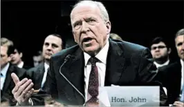  ?? SHAWN THEW/EPA ?? Former CIA Director John Brennan said he personally warned Russia to stop meddling in the U.S. campaign in a telephone conversati­on with the head of Russia’s spy service.