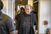  ?? THE NEW YORK TIMES ?? Chairman of the House committee investigat­ing the attack said he would hold a vote next week to recommend Steve Bannon (above) face criminal contempt charges for refusing to comply with a subpoena.