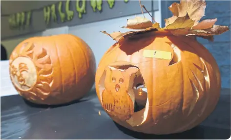  ?? ?? Families can choose a pumpkin and carve it at Humblebee Farm, Flixton, until Saturday, October 29