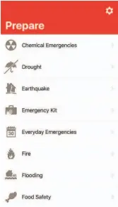  ?? American Red Cross ?? The American Red Cross First Aid app, one of several it offers.