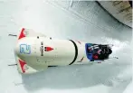  ?? ?? THRILLING: A bobsleigh at La Plagne