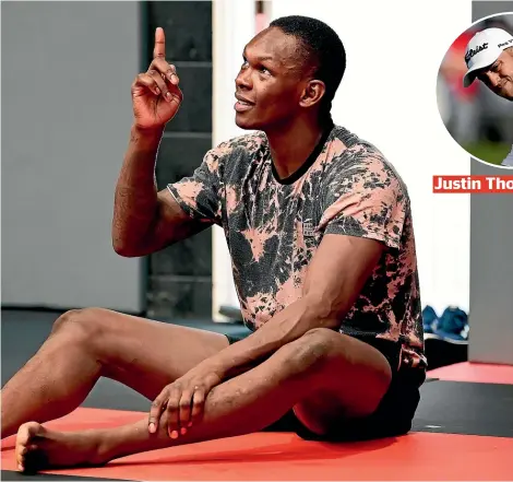  ??  ?? Israel Adesanya’s comments about threatenin­g to rape an opponent drew a strong response from a rape prevention group but nothing from various sports organisati­ons.