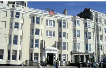 ??  ?? The Old Ship Hotel in Brighton – Jackie’s ancestor John Dinnis worked in a bar linked to the hotel