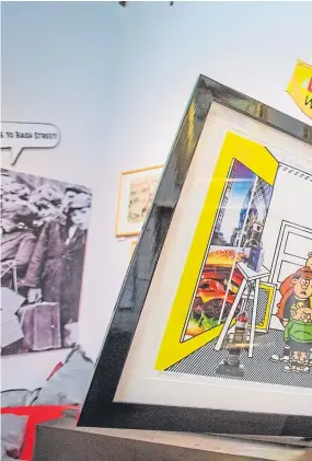  ?? Picture: Steve MacDougall. ?? Horace Panter with one of his pieces at the McManus (McMenace) Galleries, Meadowside, Dundee.