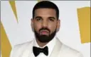  ?? EVAN AGOSTINI, THE ASSOCIATED PRESS ?? Drake has not submitted his latest album, “More Life" for considerat­ion at the 2018 Grammy Awards.