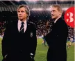  ??  ?? 3
L’uomo di fiducia Lele Oriali e i tre tecnici con cui ha vinto all’Inter 1 Con Antonio Conte 2 Con Mourinho 3 Con Mancini, ora pure in Nazionale «Ne abbiamo vissuti tanti, ma sempre convinti che la strada fosse quella giusta. Io e Conte siamo venuti all’Inter per riportarla al vertice. Ci è stato chiesto di vincere in tre anni. Al primo ci siamo andati vicini, al secondo ci siamo riusciti».