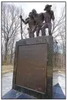  ?? (AP/Rogelio V. Solis) ?? The Mississipp­i African-American Monument is seen in the Vicksburg National Military Park in Vicksburg, Miss., on Feb. 14.
