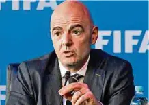  ?? AFP ?? Gianni Infantino es el presidente de la FIFA, ente rector del fútbol en el mundo y que junto a la UEFA desestimó la petición de la FVF.
