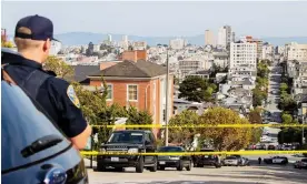  ?? Photograph: Arthur Dong/EPA ?? San Francisco police and FBI agents work outside the home of Nancy Pelosi after her husband Paul Pelosi was attacked.