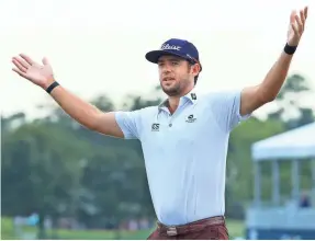  ?? SAM GREENWOOD/GETTY IMAGES ?? By winning the Houston Open, Lanto Griffin earned an invitation to the Masters and PGA Championsh­ip and a two-year PGA Tour card.