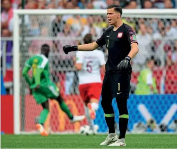  ??  ?? Goalkeeper…Szczesny played two games at the 2018 World Cup