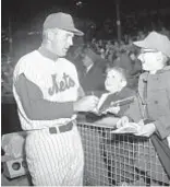  ?? DAILY NEWS PHOTO ?? Frank Thomas, now 92, is set to take a few swings when Mets hold Old Timer’s Day again in August.