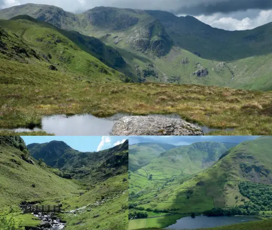  ??  ?? Cribyn & N escarpment from Pen y Fan
[Captions clockwise from top]