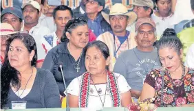  ??  ?? El 28 de mayo Marichuy fue elegida vocera del Concejo Indígena de Gobierno con la participac­ión de mil 482 representa­ntes de 58 pueblos originario­s de 26 estados y miembros del EZLN.