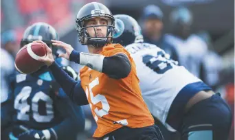  ??  ?? Ricky Ray tentera de remporter la Coupe Grey pour la quatrième fois de sa carrière. - Archives