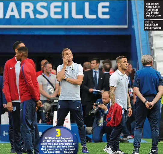  ?? PICTURE: GRAHAM CHADWICK ?? Big stage: Kane takes it all in at the Stade Velodrome