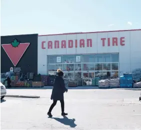  ?? R.J. JOHNSTON TORONTO STAR FILE PHOTO ?? Canadian Tire’s emphasis on its rewards program underscore­s the growing value of personal shopping data in the highly competitiv­e retail environmen­t.