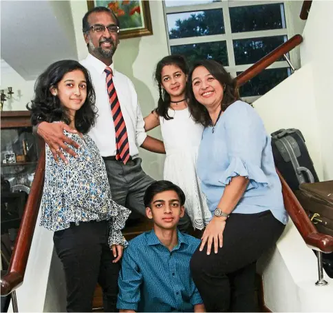  ?? — M. Sahar MiSNi/ The Star ?? The family that travels together, stays together! ambassador John with his family, danielle, izabelle, Karen and (seated) Nathaniel.